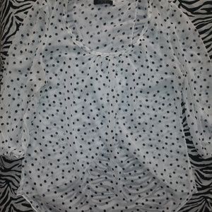 Women's polka dot blouse.